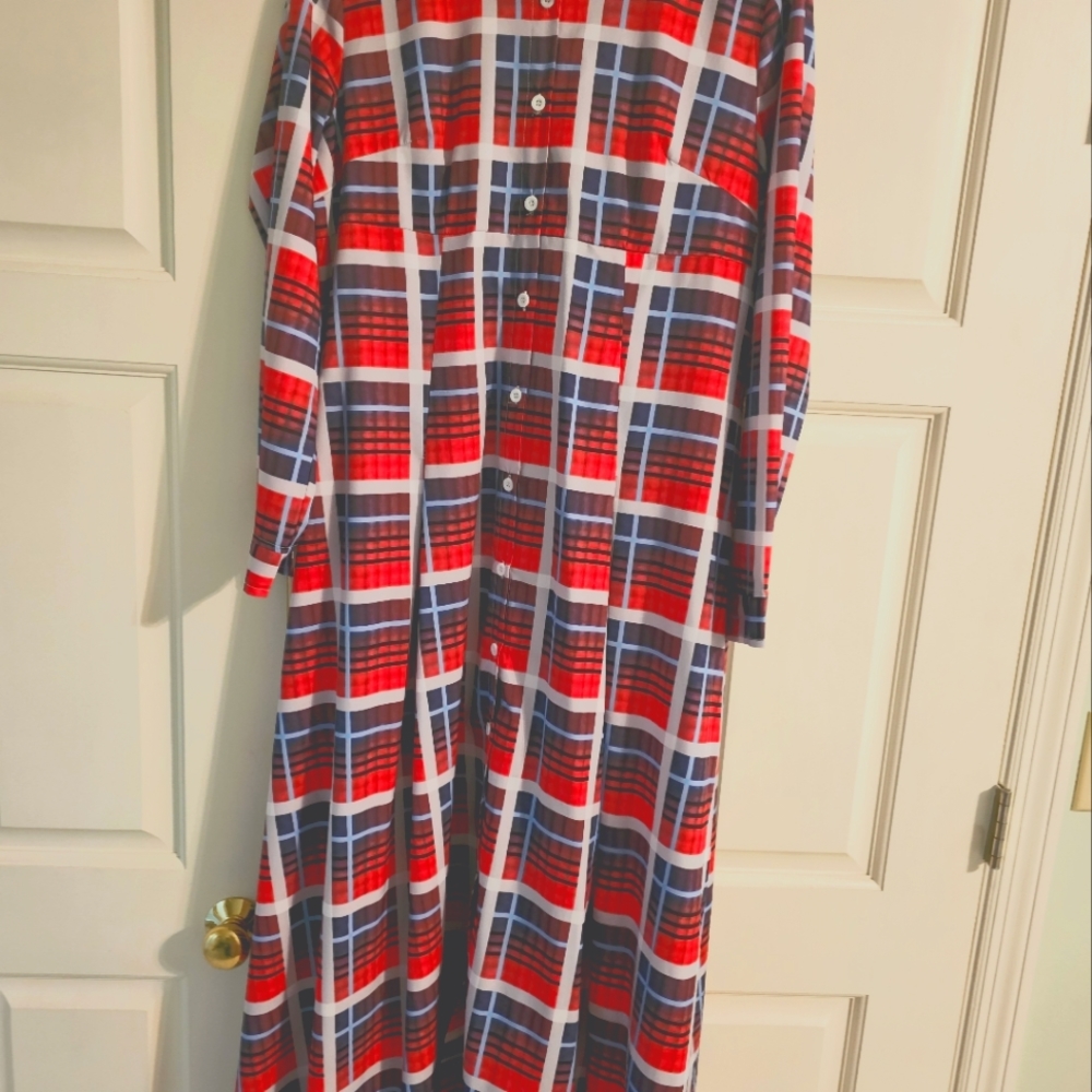 Pink plaid dress